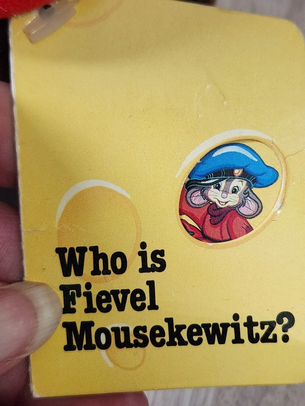 Vintage 1986 An American Tail Fievel Plush Large Sears Exclusive With Tags
